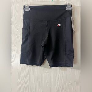 🛍️NWT Champion XS Black Bike Shorts for Active Comfort with Pockets